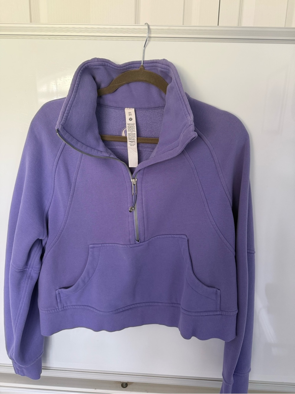 lululemon athletica Lavender Scuba Oversized Half-Zip Pullover